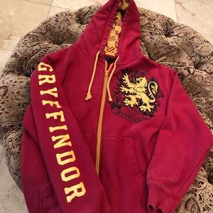 Harry Potter 🖤Gryffindor 💛zip up hoodie ❤️ Sz Sm